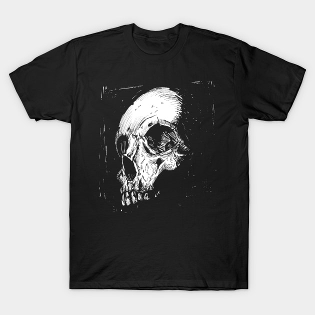 Skull #1666 T-Shirt by DarkArtiste